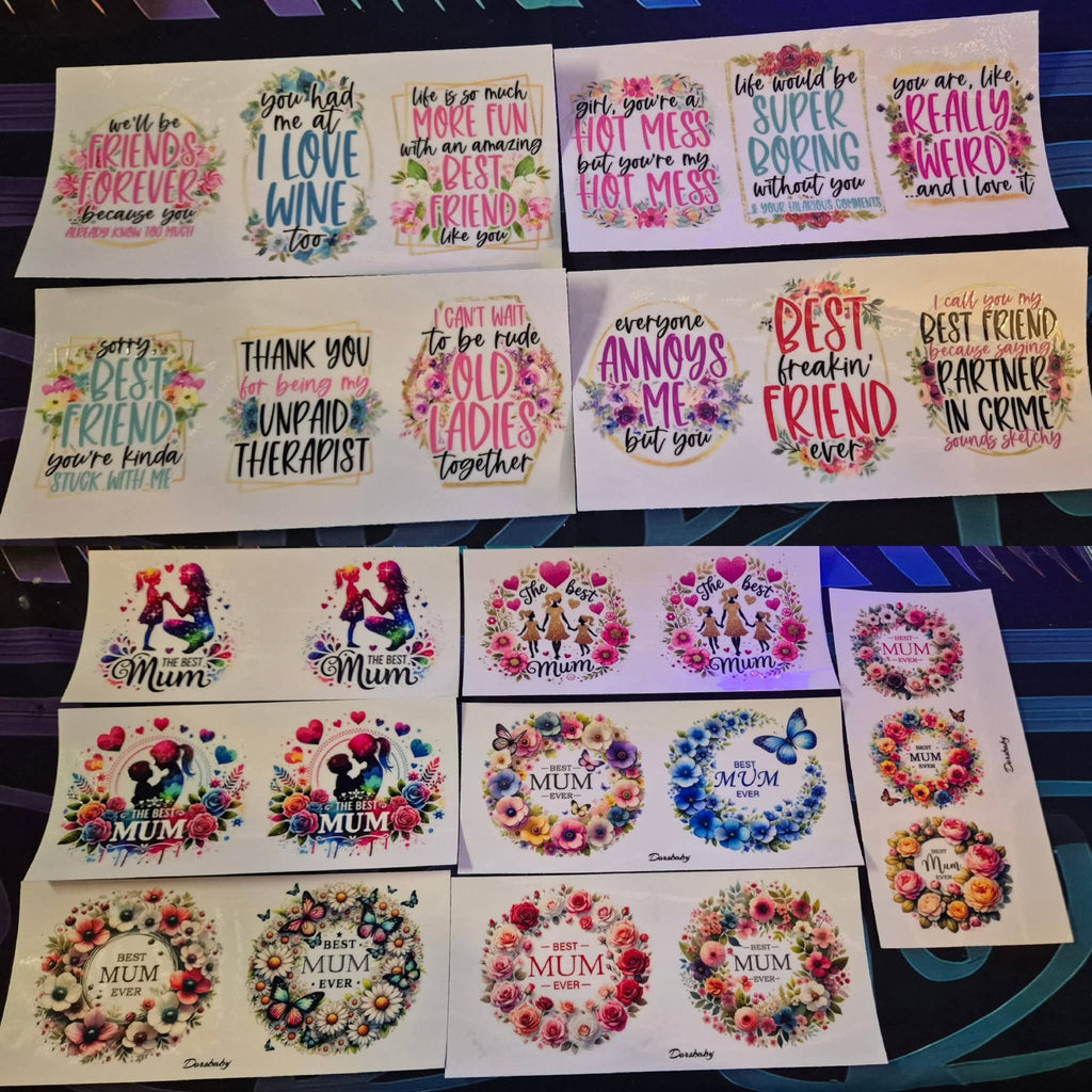 Add 16oz Tumbler, msg me wrap & Glitter wanted, also have different colour lids!